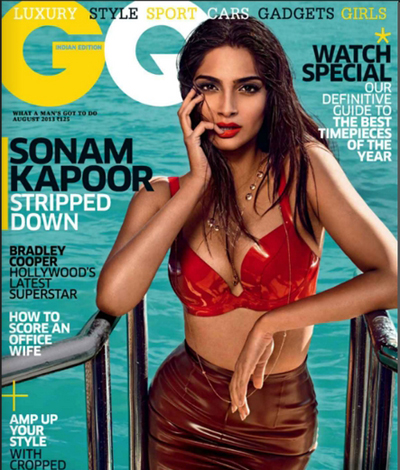 Sonam Cleavage Show on GQ Magazine, Sonam Kapoor ,Sonam Kapoor GQ Magazine,Sonam Kapoor GQ 2013, Sonam Kapoor Cleavage Show.